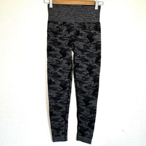 Gymshark Leggings Women S Gray Seamless Ruching Compression Athleisure Yoga Gym